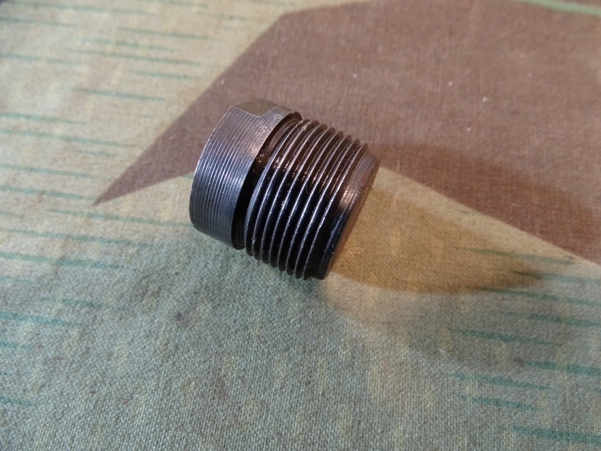 Kurzer Leuchtspur Einsatz für deutsche Wehrmachts 3,7cm Granaten, Länge ca. 23,5 mm, Zustand 2