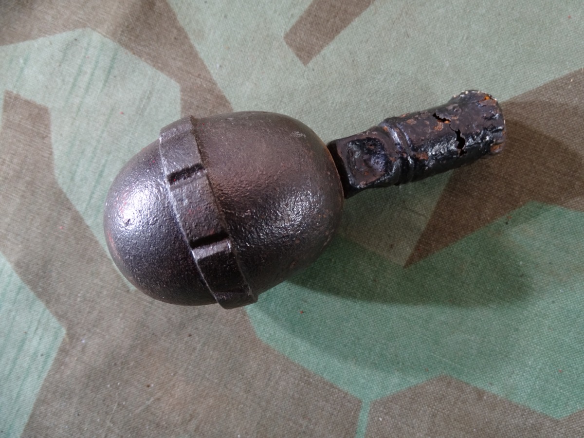 Deutsche  Deko  Eierhandgranate M 1917 mit Zünder  Deutsche  Deko  Eierhandgranate M 1917 mit Zünder
