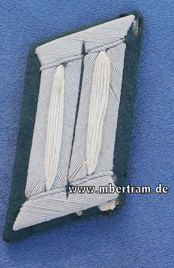 Einzel Kragenspiegel der Wehrmacht Heer Infanterie für Offiziere