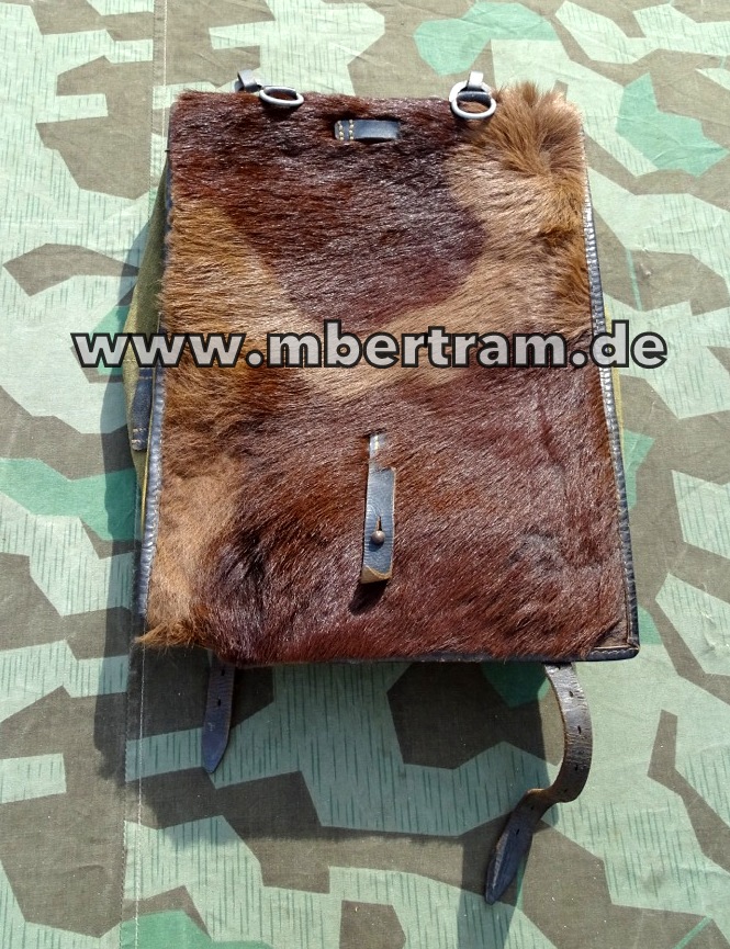 Wehrmacht / Waffen SS später Tornister (Affe), Modell 39 "RB Nr." um 1942/43