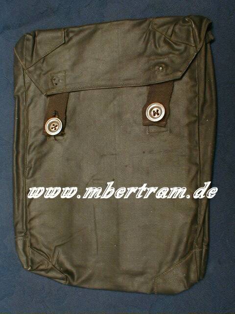 Gasplanen Tasche, spätes Modell, gummiertes Leinen