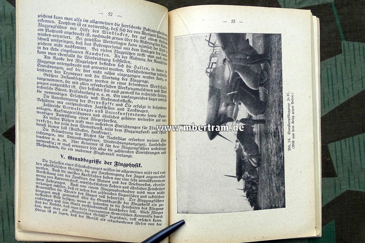 Handbücher der Luftwaffe, Der Flugzeugführer, 1940, 135 S. , 85 Abbildungen