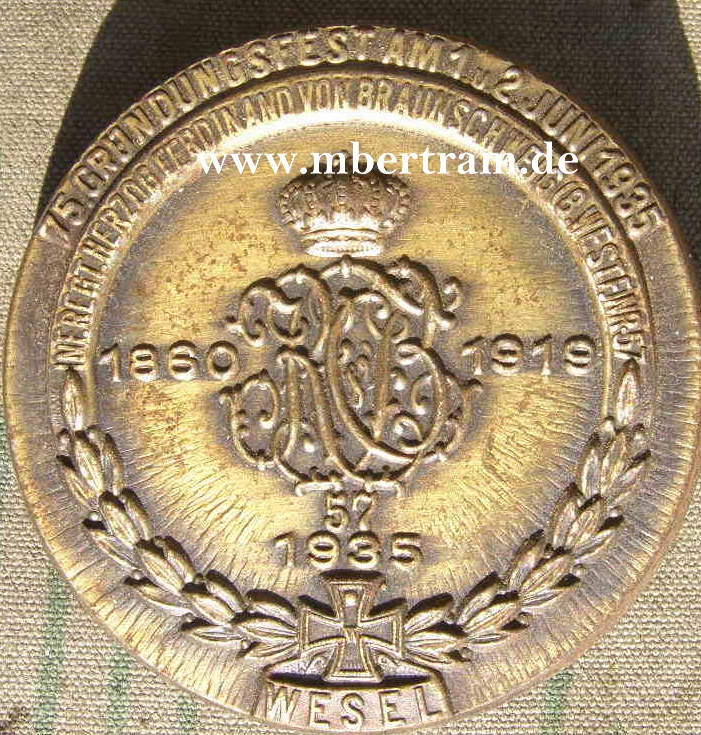 5. Gründungsfest am 1.u.2. Juni 1935, Wesel. Inf. Rgt. ...
