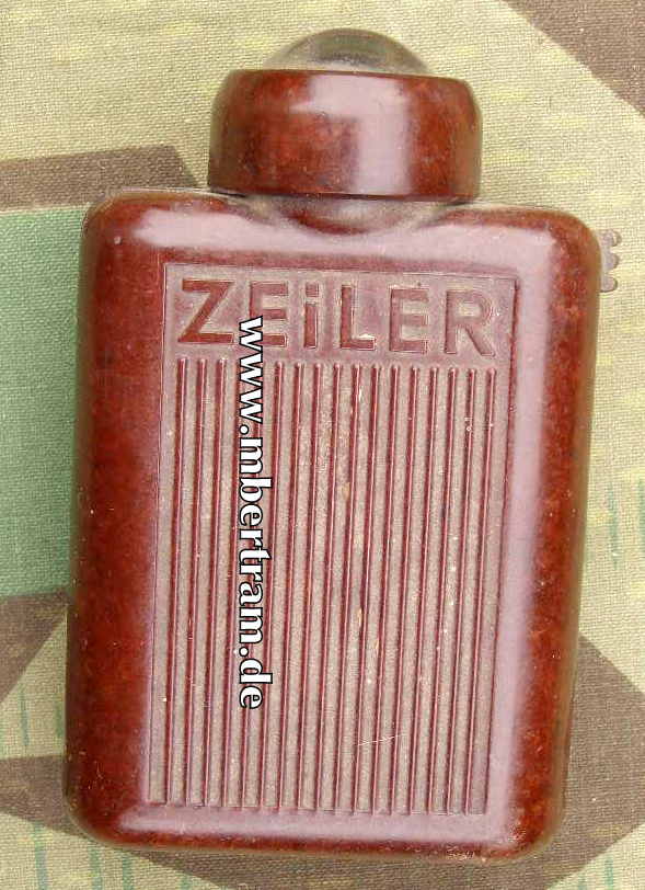 Wehrmacht Bakelit Flach-Taschenlampe. 40 er Jahre," Zeiler"