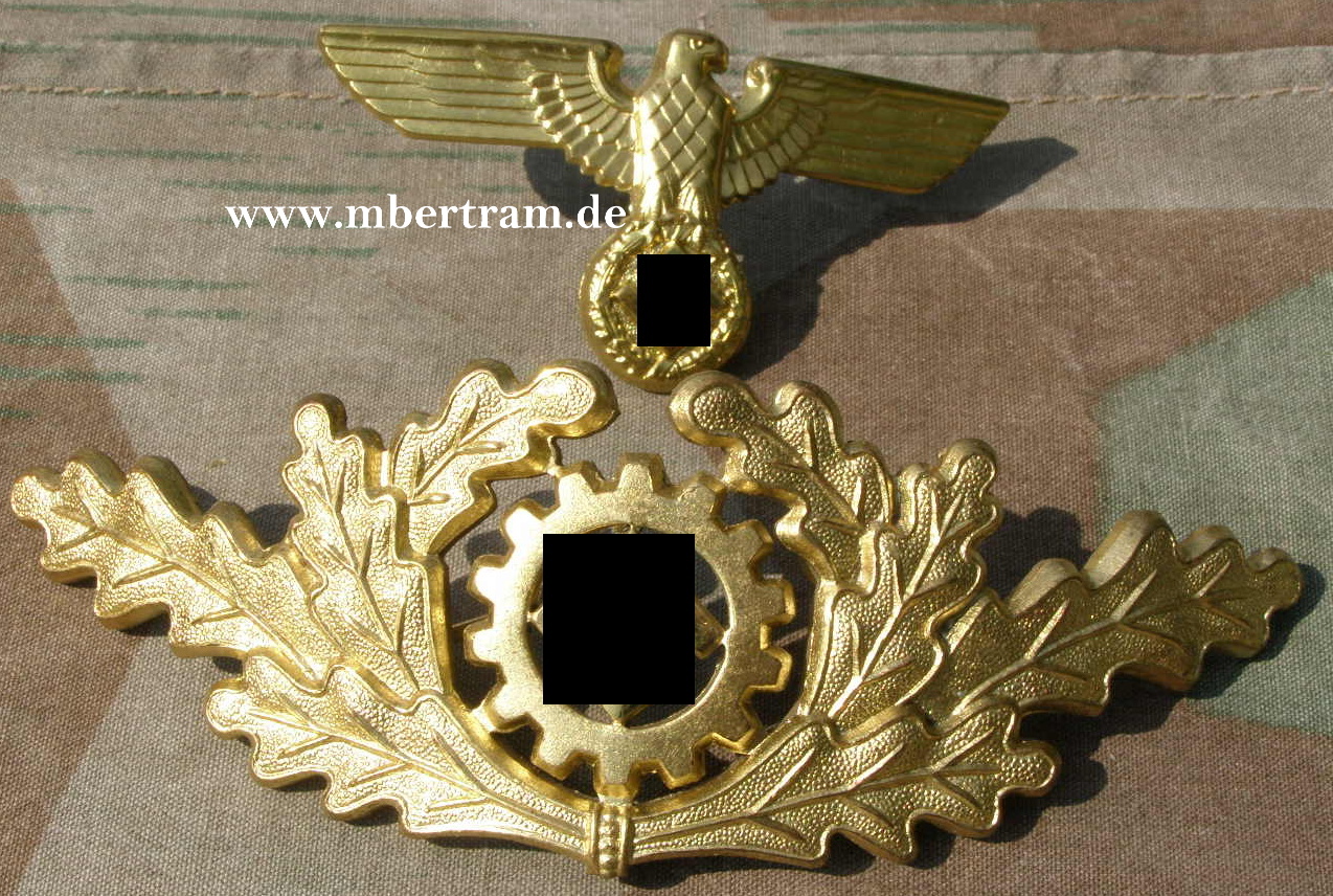 Mützenadler u. Eichenlaub f. Führer der Arbeitsfront.