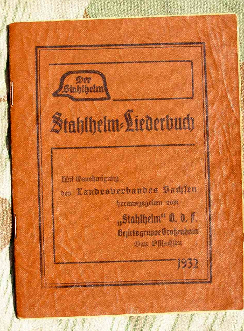 Stahlhelmbund Liederbuch, Landesverband Sachsen, 45 Seiten