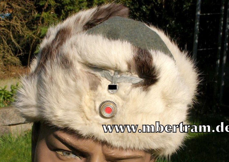 Wehrmacht Winter Fellmütze. Lago München, Gr. 57, 1942