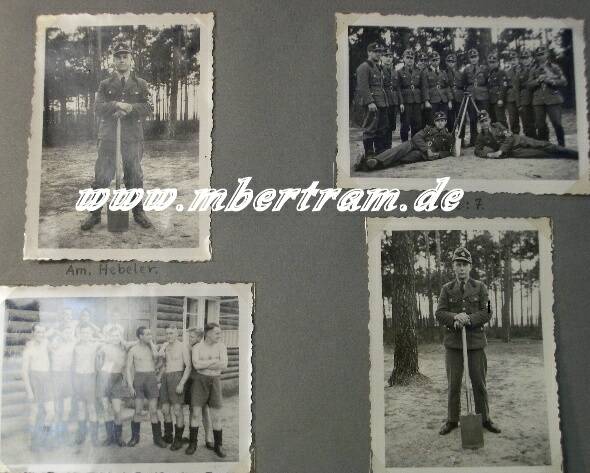 1705-6 RAD/ Reichsarbeitsdienst Dienstzeitalbum. RAD Abt. 5/86,Wehrmachts Dienstzeitalbum