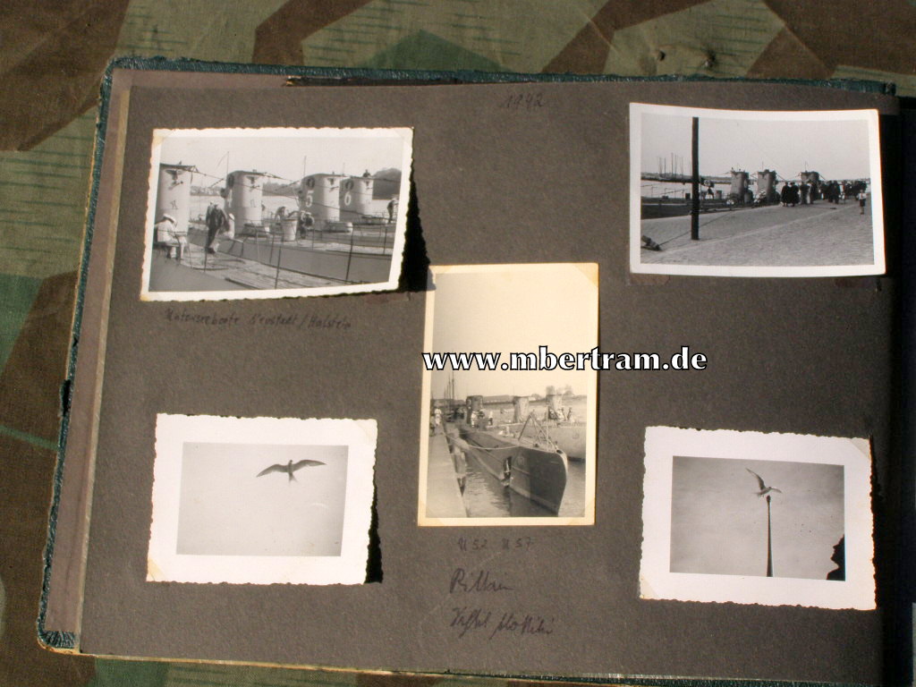 13620-5 Dienstzeit Fotoalbum U 552, Kommandant Erich Topp SELTEN !