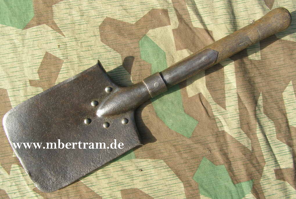 1. Weltkrieg. Kaiserlicher Feldspaten M 1874 Zustand 3