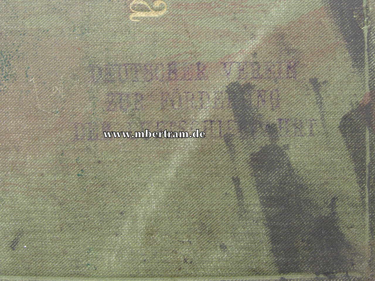 11206-2 Leinenkarte für Zeppelin, beschriftet um 1890. Selten !!