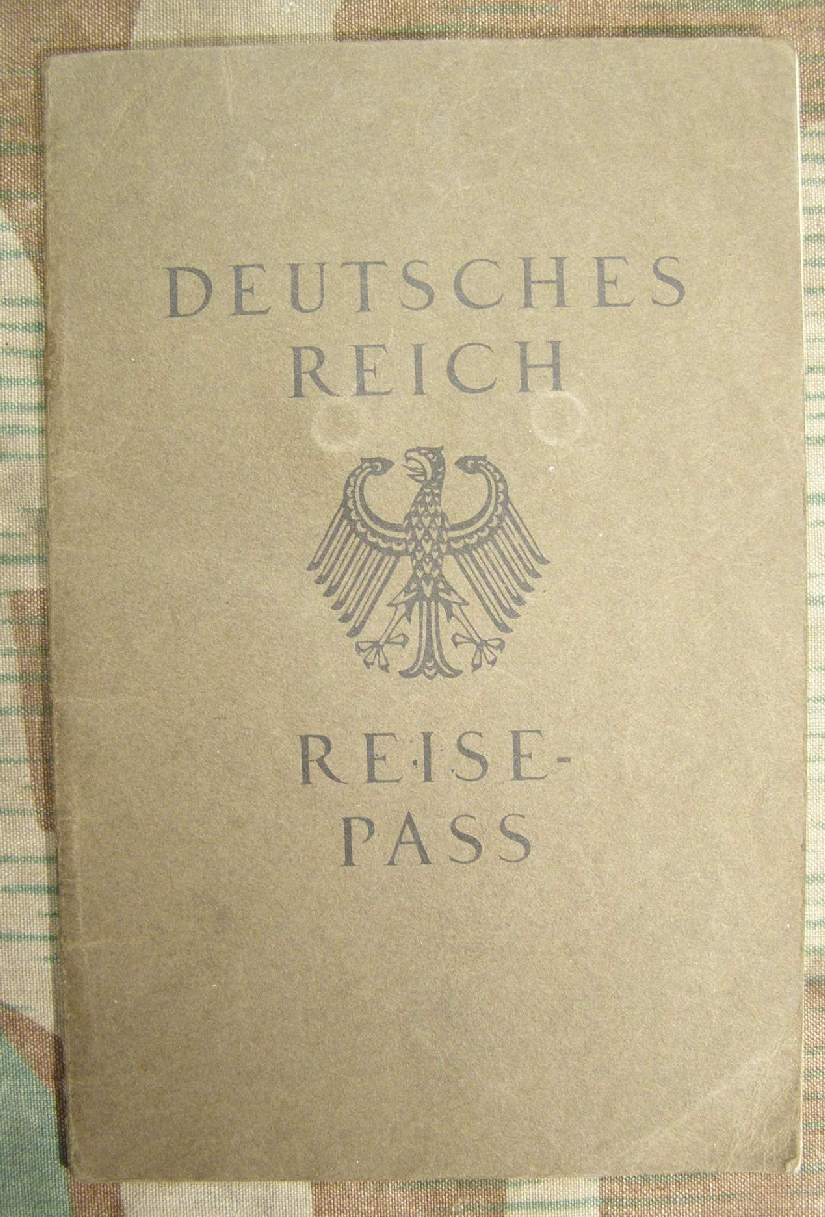 Reisepass Deutsches Reich mit Weimarer Adler, Zustand 1-2