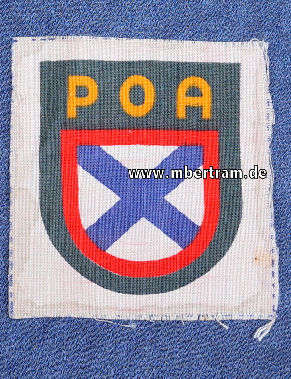 Ärmelabzeichen Wehrmacht Heer, russische Befreiungsarmee "POA"