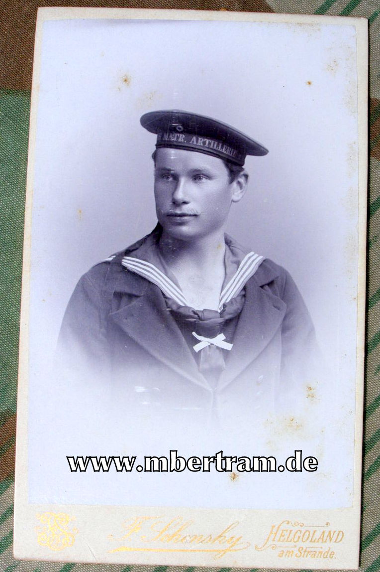 Deutscher Matrose Mützenband ".. Matr. Artillerie-"