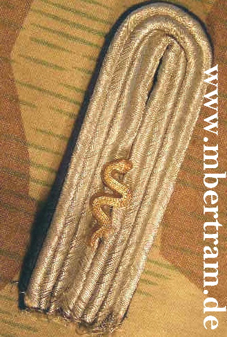 Schulterklappe, Veterinäroffizier WH, zum einnähen
