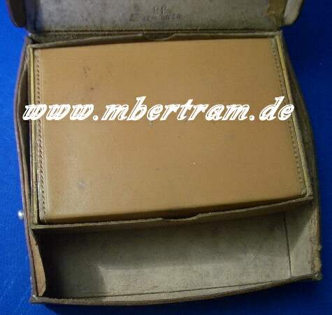 Luftschutz Gastasche, helles Glattleder, Söhngen & Co 1938