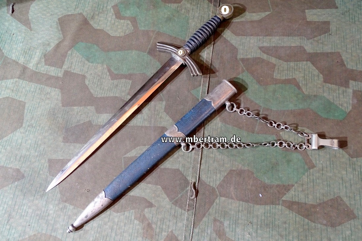 Luftwaffe Borddolch Gebr. Heller Marienthal, Thüringen. SELTENER HERSTELLER