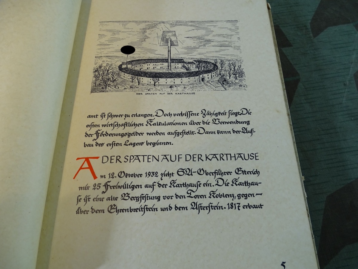 Gau Chronik über die Anfänge des Arbeitsgaues XXIV Mittelrhein. Seltenes und aufwendig gestalltetes Buch-