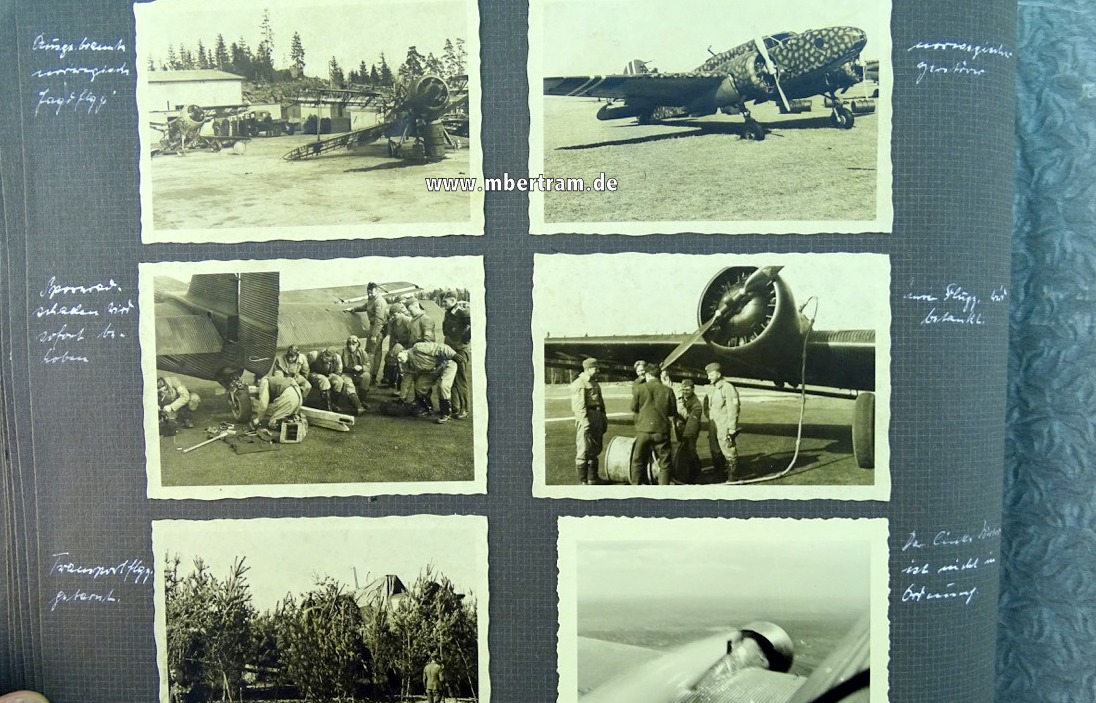 12371-359 Umfangreicher Nachlass Ju 52 Bordschütze, DK Gold, LW Pokal, Legion Condor, Alben....