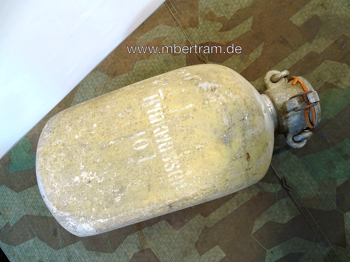 Luftwaffe  Wasserflasche 10 L , "Ritter Aluminium Reichspatent"