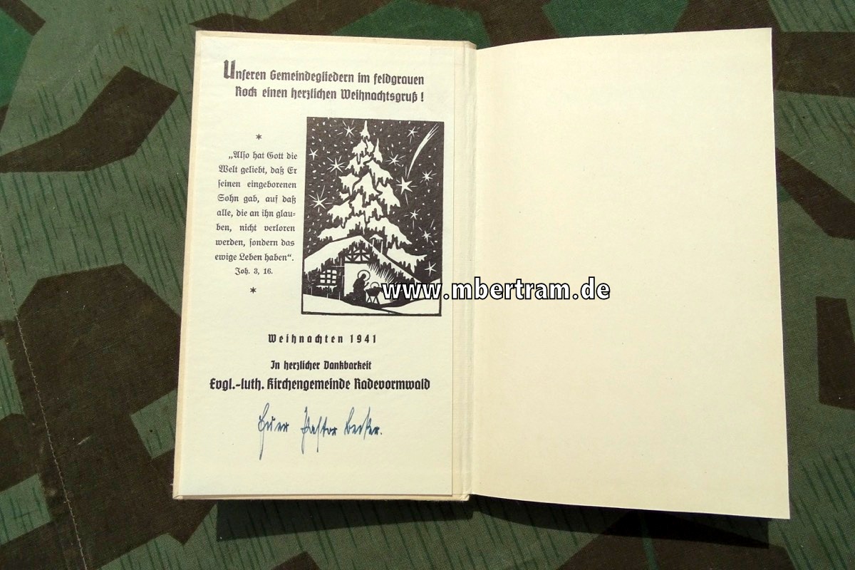 Der letzte Halt, 1940, mit Widmungsblatt Radevormwald Weihnacht 1941