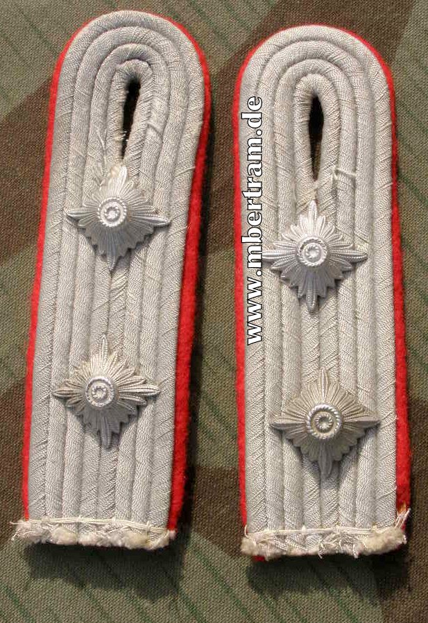 Paar Schulterklappen Hptm. Luftwaffe Flak, Heer Artillerie