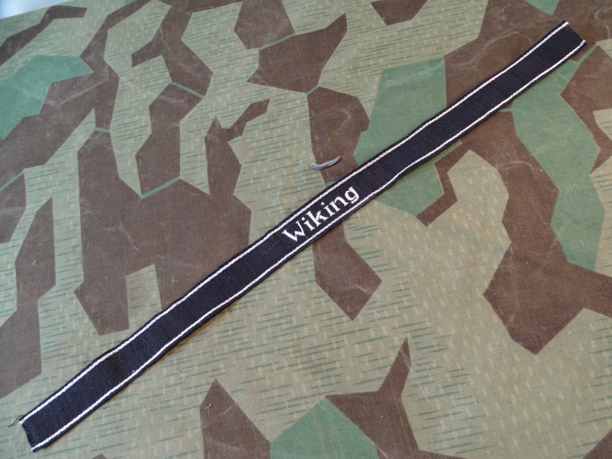 Replik:  Ärmelband Offizier Panzer Division Wiking, gestickte RZM Version