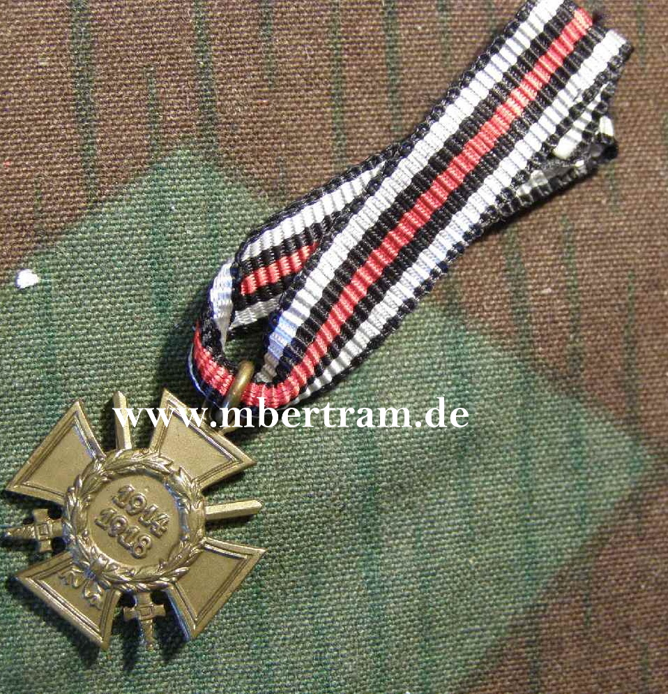 Miniatur 16mm, Ehrenkreuz für Frontkämpfer 1914/1918