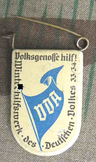 VDA-WIMPEL, Volksgenosse3 hilf! WHW des deutschen Volkes 1933/34. Ti.76