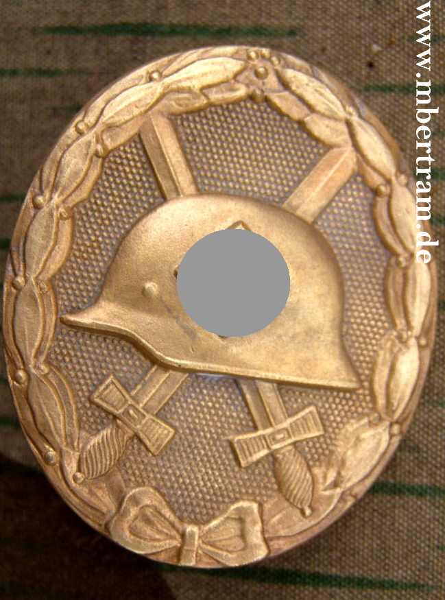 Verwundeten Abzeichen in Gold. Feinzink. L 17 Wernstein