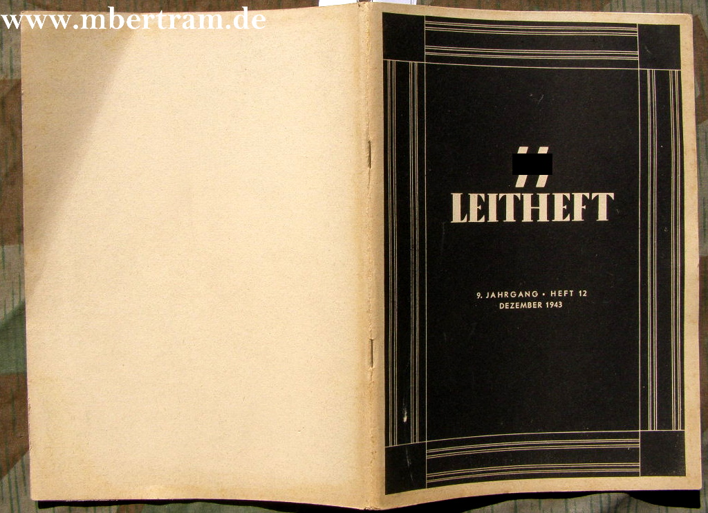 Reichsführer SS: SS Leitheft, 9 Jhg.1943, Heft 12