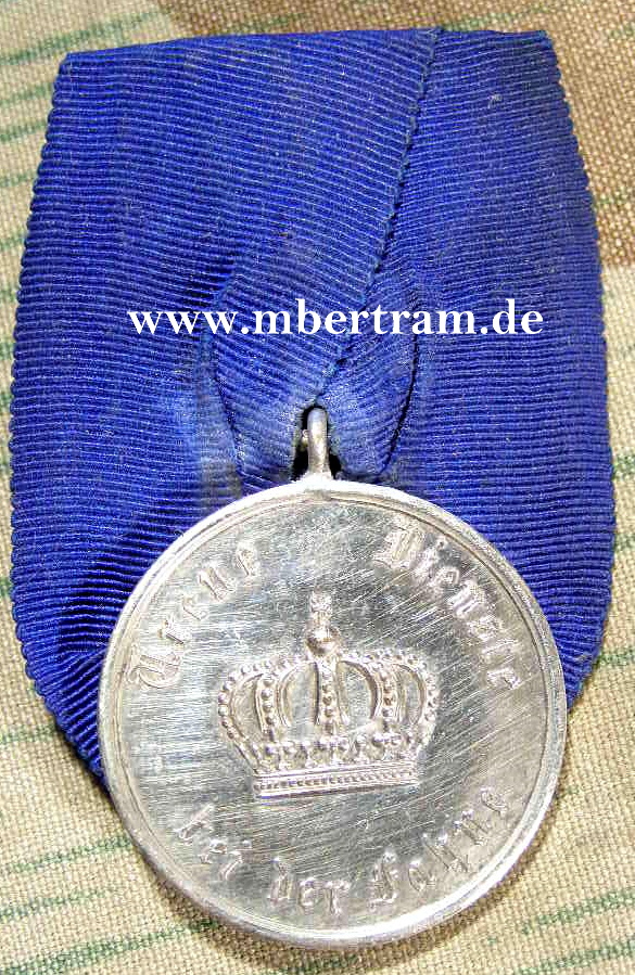 1er Ordensspange: preuss. Mil. Dienstz. Ausz. Silber, 9 J.