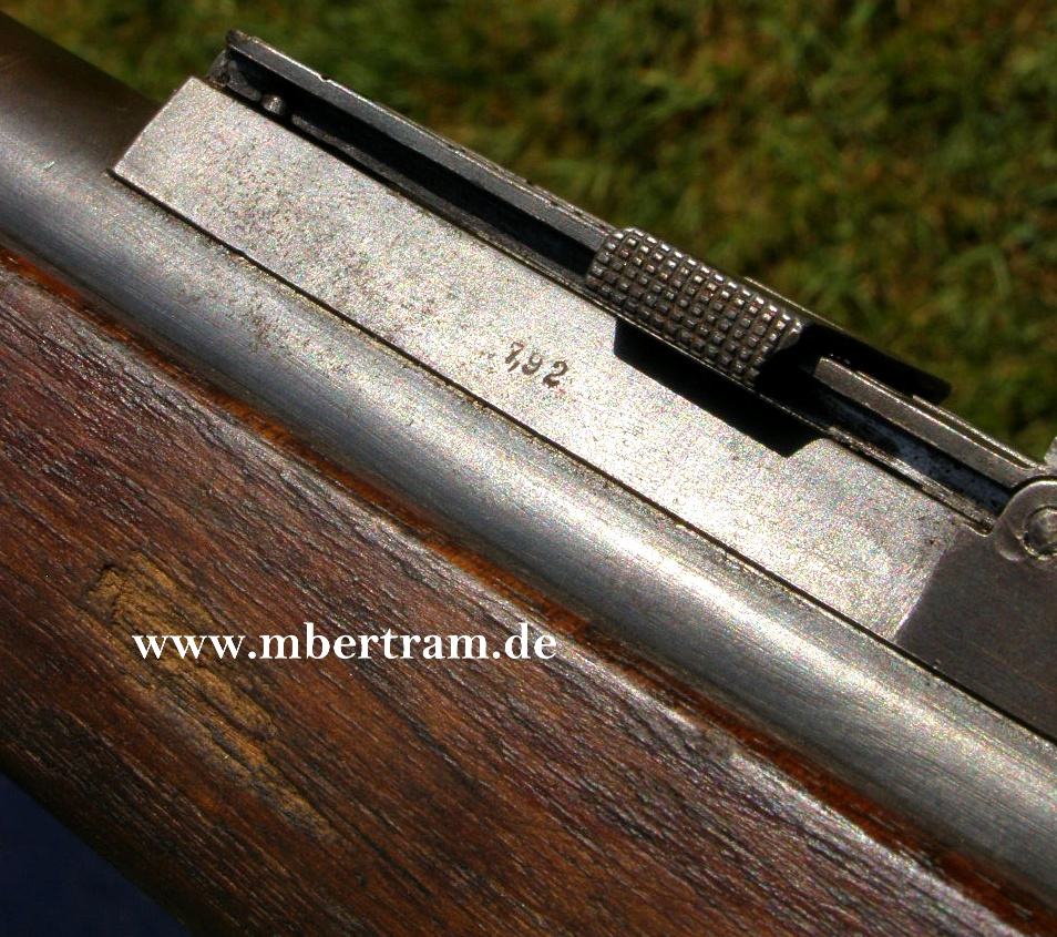 10238-6 Deko Gewehr 88, Hst.: Amberg 1889, Deutsches Visier