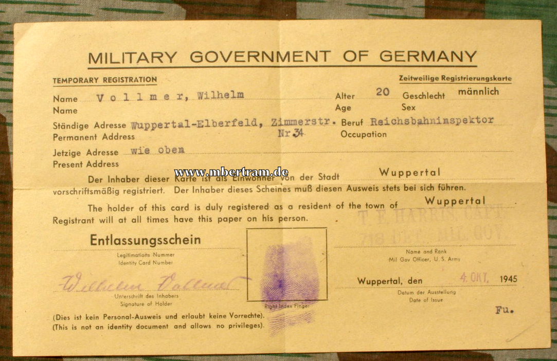Urkunde EK 2 1914, 9.Kp. Deutsch-Ordens-Inf. Rgt. Nr. 152,