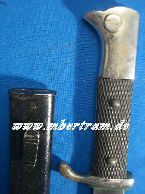 WH Extra Ausgeh Seitengewehr KS 98, Luftwaffe, SCHMUCKÄTZUNG, BLÄUUNG