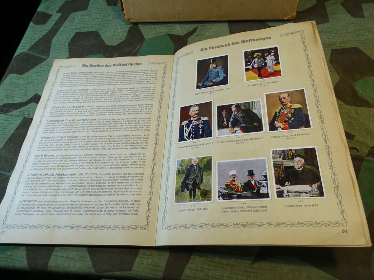 Zigarettenbilder Album "Die Großen der Weltgeschichte" mit Schuber Zigarettenbilder Album "Die Großen der Weltgeschichte" mit Schuber