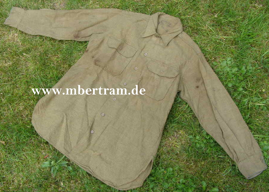 Feldhemd, Grossbritanien , 2. Weltkrieg, Wolle, kaki.