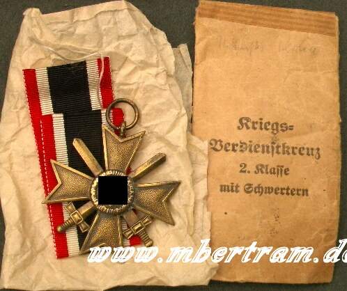 KVK 1939 2. KL. m.Schwertern. T¸te: Pforzh.Schmuckhandw.