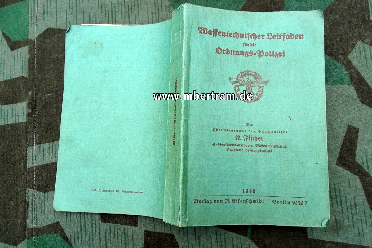 Dienstanweisung: Waffentechnischer Leitfaden für die Ordnungspolizei, 1940, SELTEN