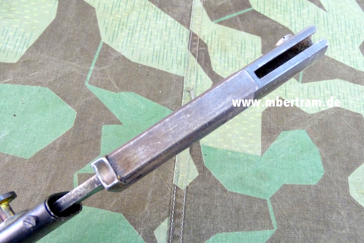 17634-8 Seitengewehr SG 84/98 um 1936, Holzgriffschalen, Repro Scheide