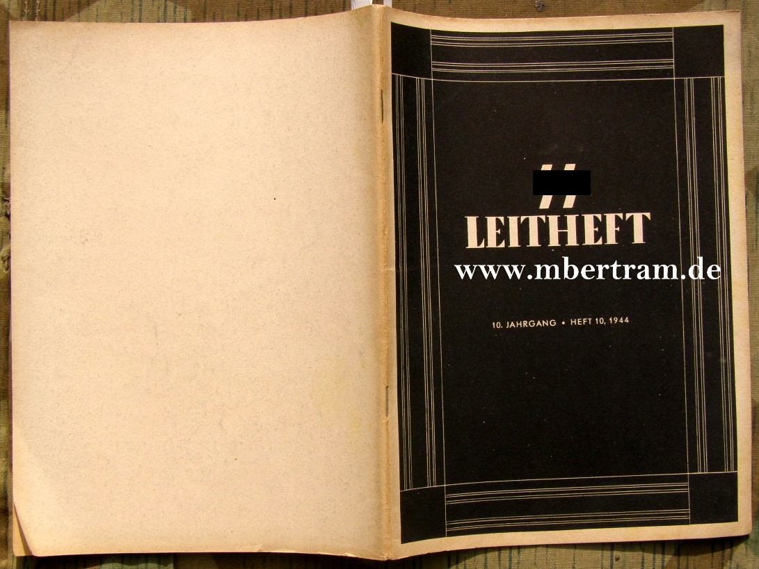 Reichsführer SS: SS Leitheft, 10 Jhg.1944, Heft 10, Glaube...