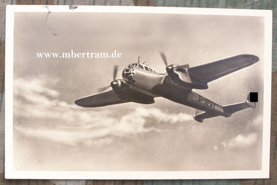 Propaganda Postkartenfoto " Kampfflugzeug Dornier DO 215"