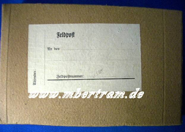 Feldpostpäckchen, unbenutzt, Neuwertig! 19x12x3cm