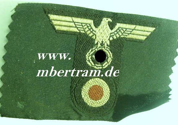 Replik: Adler für Panzerfeldmützen. T - förmig