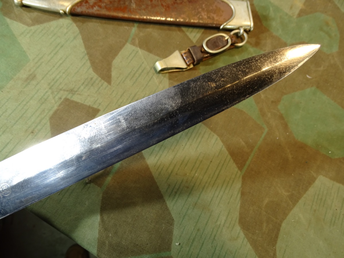 SA Dienstdolch M 33, Hersteller RZM M 7 / 66 1940, Eickhorn mit Gehänge