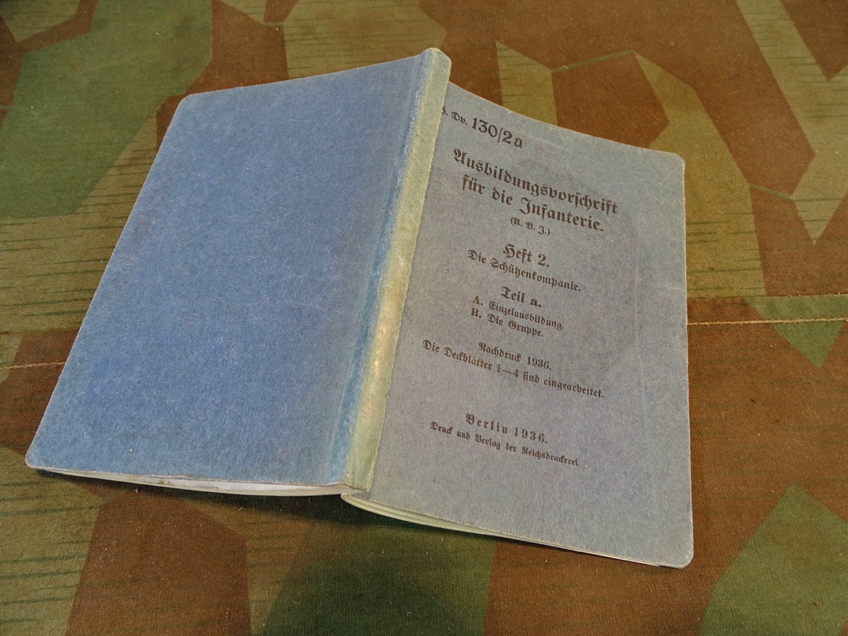 Heeres Dienstvorschrift H.Dv. 130/2a: Ausbildungsvorschrift  für die Infanterie, " Die Schützenkompanie" Ausgabe 1936