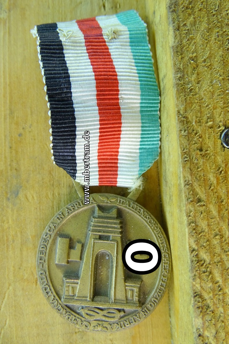 Deutsch-Italienische Afrika-Feldzugsmedaille, in Bronze