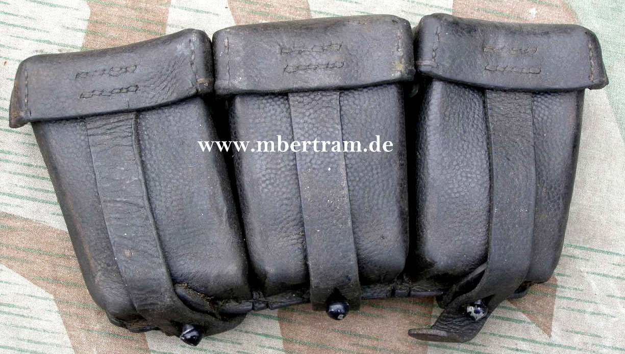 Wehrmachts 3er Partonentasche für K 98 Munition Z 2-3
