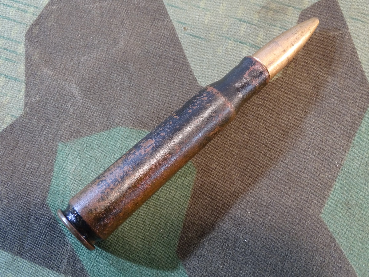 Alliierte Flugzeug Deko Bordwaffen Munition,  schweres 13,2mm MG,  KS 1942 ( Springfield Ordnance Plant - Cumberland, Maryland.) Alliierte Flugzeug Deko Bordwaffen Munition,  schweres 13,2mm MG,  KS 1942 ( Springfield Ordnance Plant - Cumberland, Maryland.)