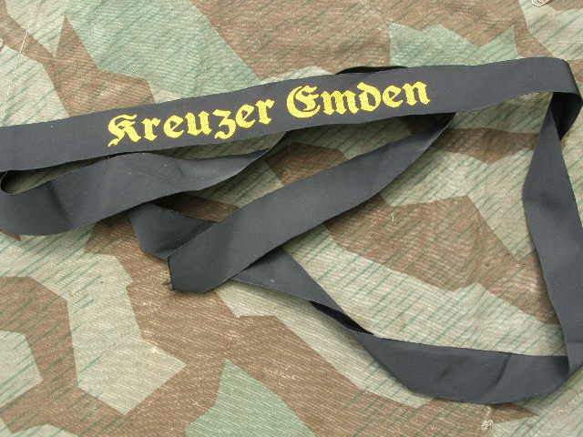Mützenband Kriegsmarine "Kreuzer Emden" Repro